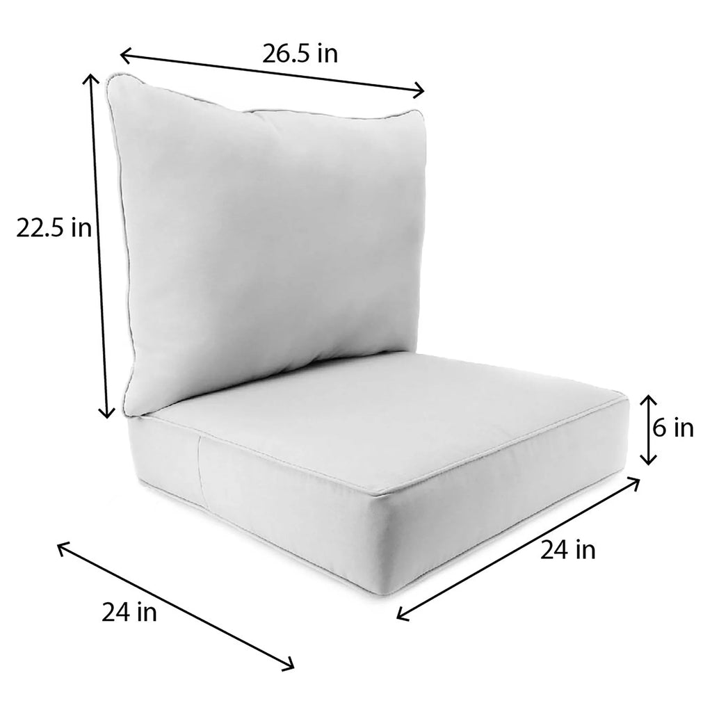 Colsen Berry Red Floral Rectangular Outdoor Deep Seating Chair Seat and Back Cushion with Welt G779