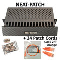 Cable Manager with 24 Cat6 Patch Cables X7877