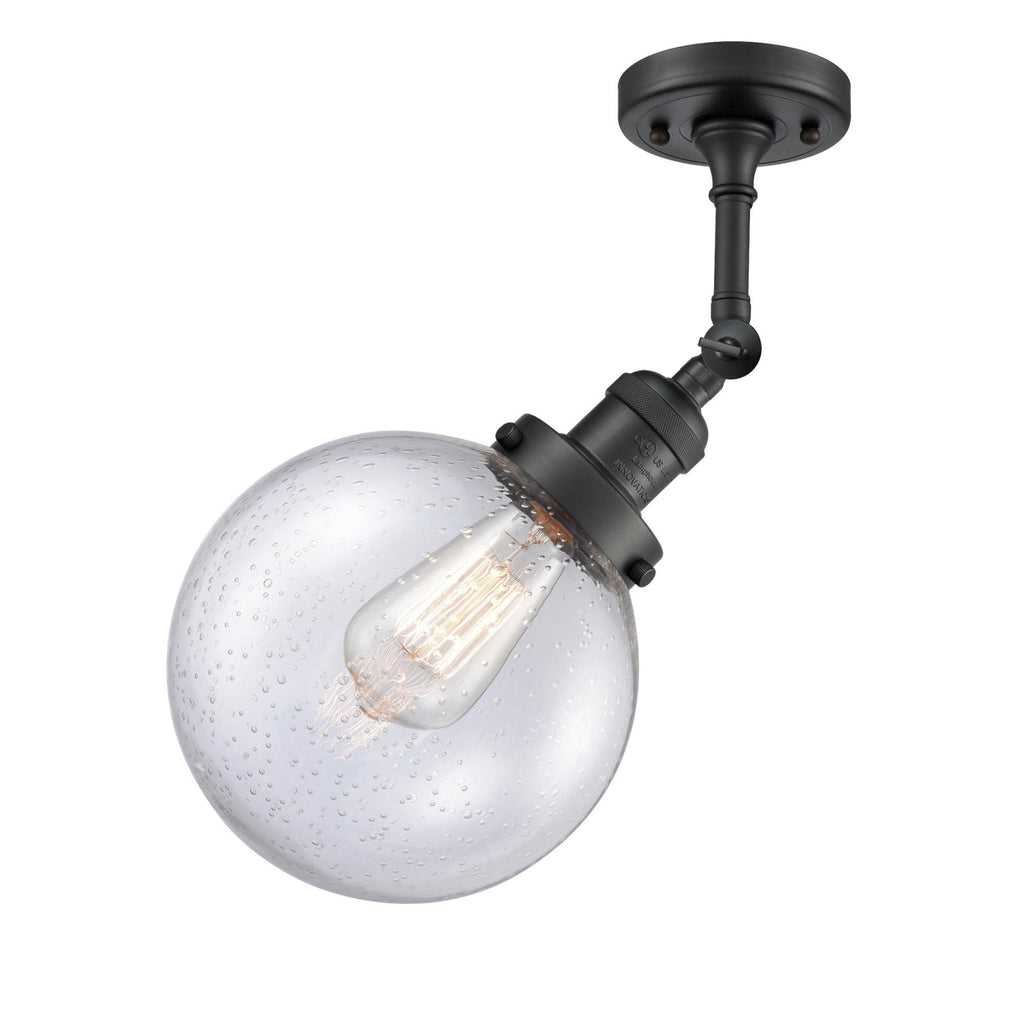 Matte Black LED Semi-Flush Mount Light K587