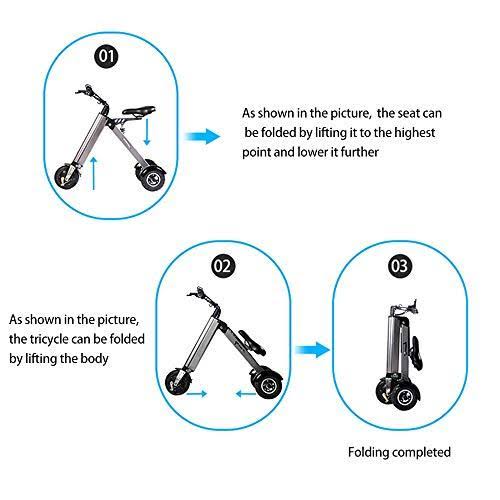 Electric Scooter Mini Foldable Tricycle Weight 14kg with 3 Gears Speed and 3 Shock Absorbers X182344