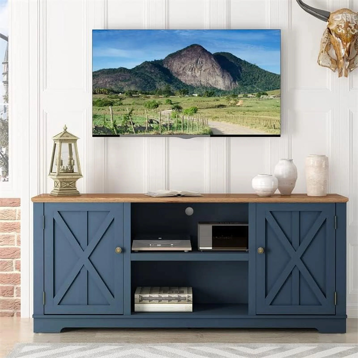 Navy TV Stand Console H25941