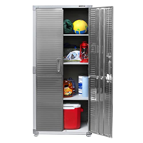 Solid Steel Lockable Metal Storage Cabinet with Adjustable Shelves U4473