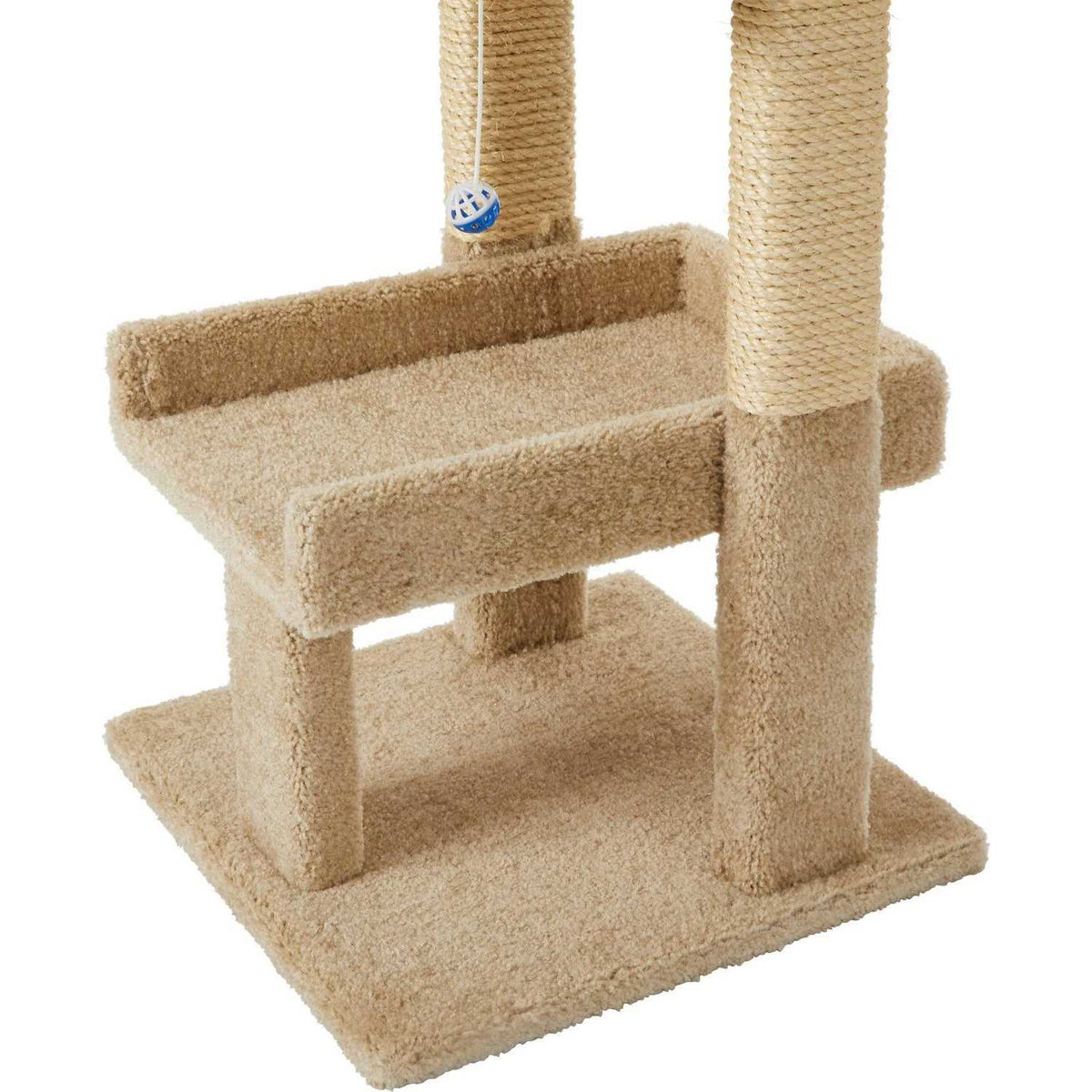 32-in Wooden Cat Tree with Toy V2283