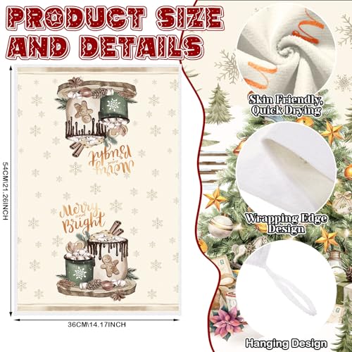 12 Pcs Christmas Kitchen Towels Pot Holders and Oven Mitts Set T11266