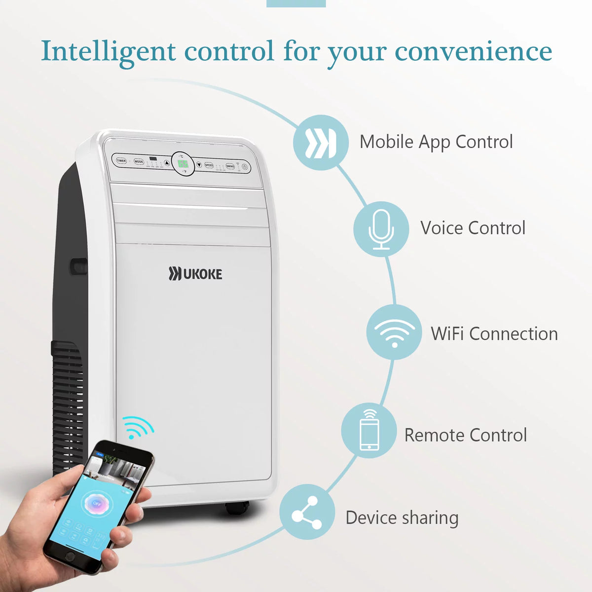 Smart Wifi Portable Air Conditioner 11,500 BTU 4 in 1 F437427