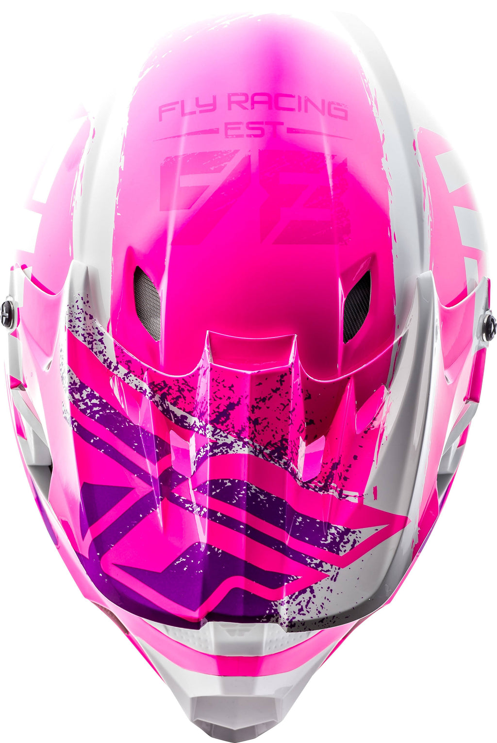 Neon Pink/White/Purple Helmet J836