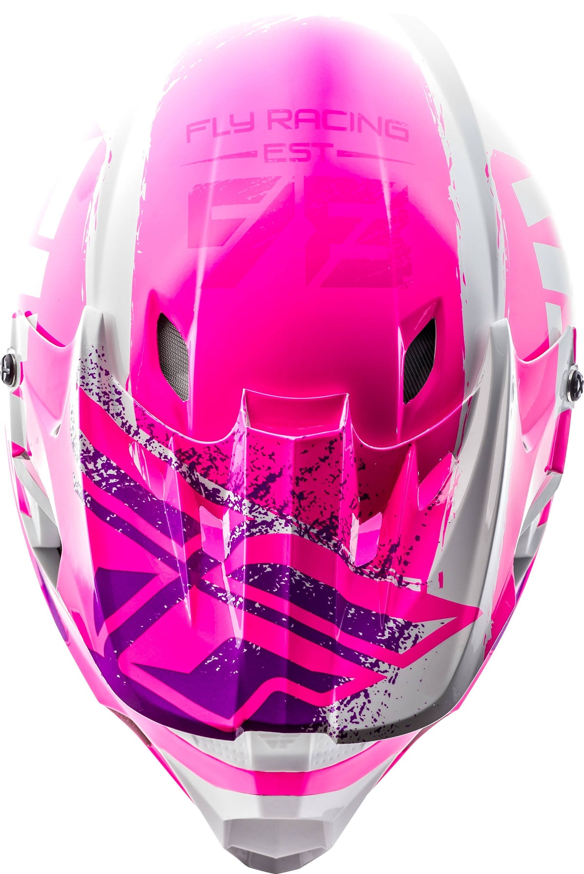 Neon Pink/White/Purple Helmet J836