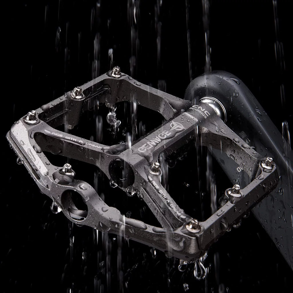 3 Bearings 9/16” CNC Machined Flat Bike Pedals B7772