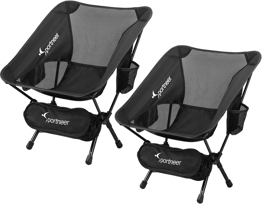 Camping Chair 2 Pack Ultralight Compact Folding Chair with Carry Bags W942192