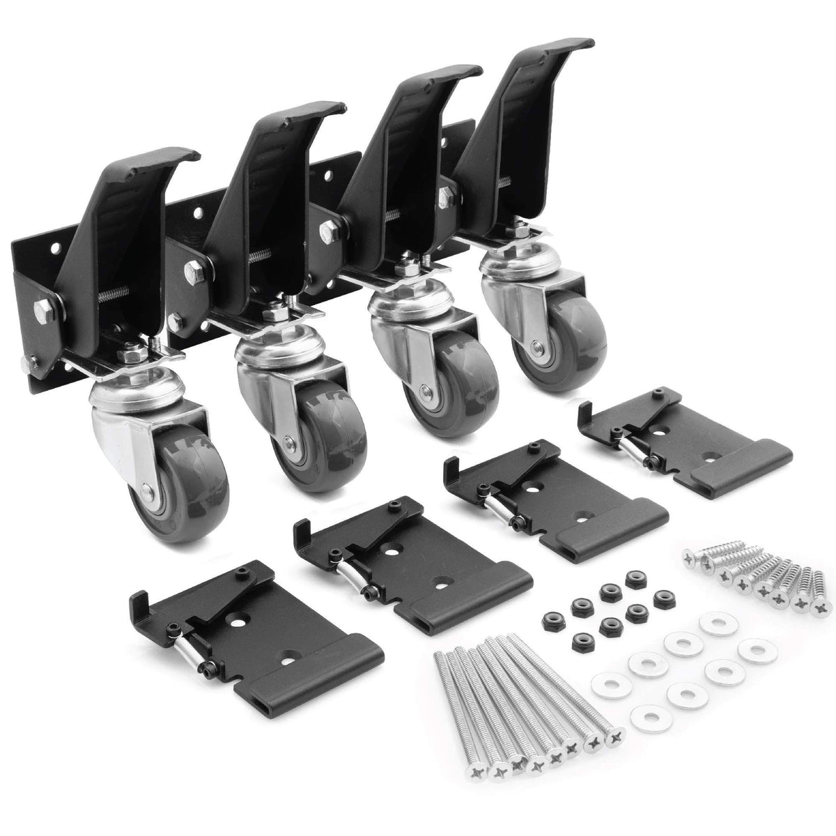 Heavy Duty Retractable Caster Kit with Spring Lock T434