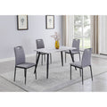 Dining Set with Laminated Wooden Top and 4 Chairs H959