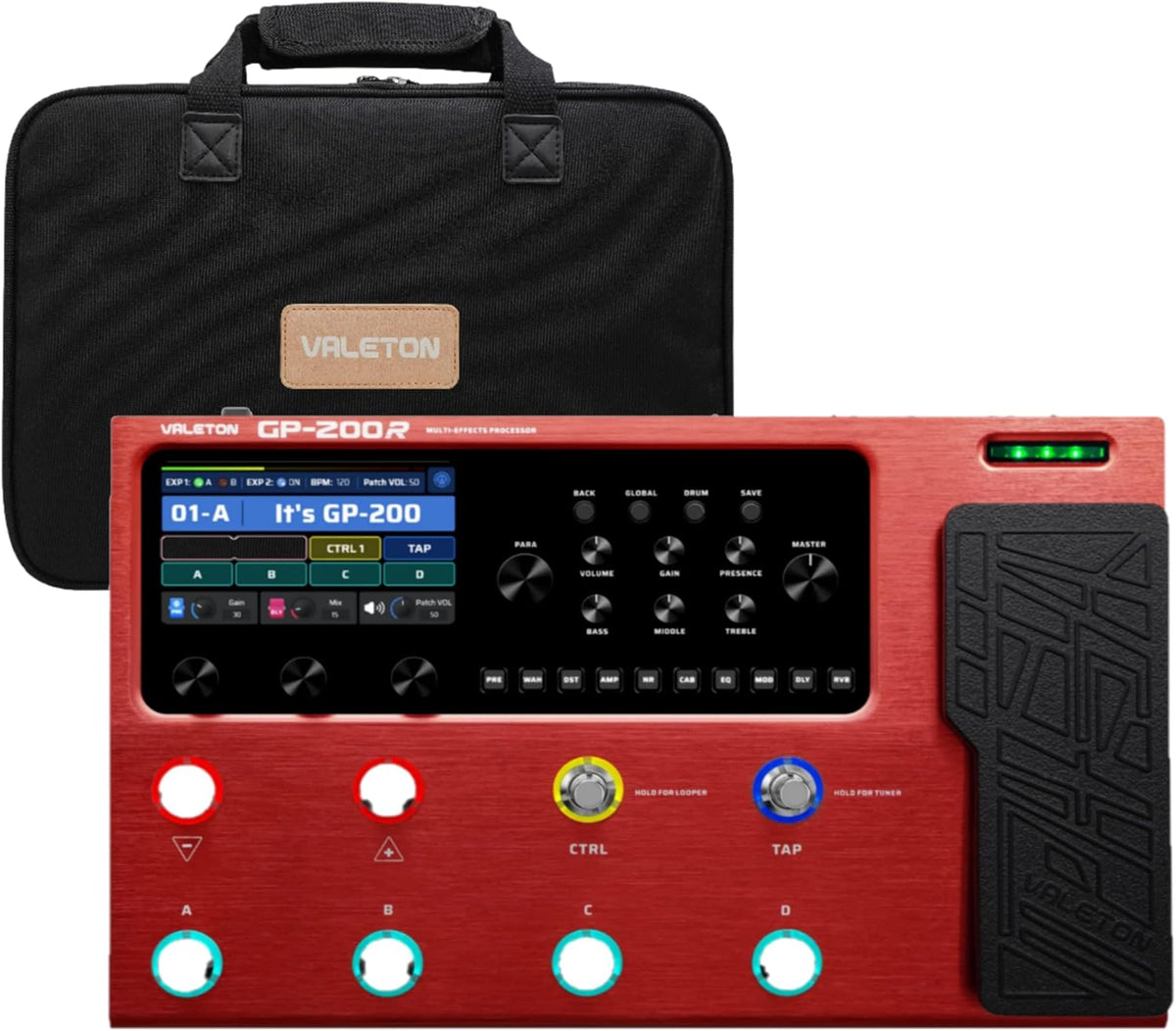 Multi Effects RED Gig Bag Black Bundle Q94673