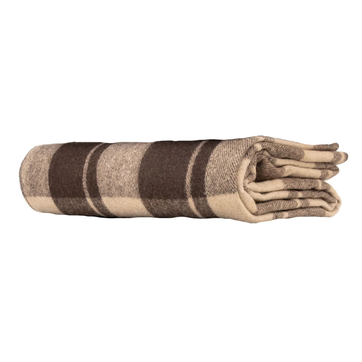 90 x 62 Inch Wool Plaid Blanket B897