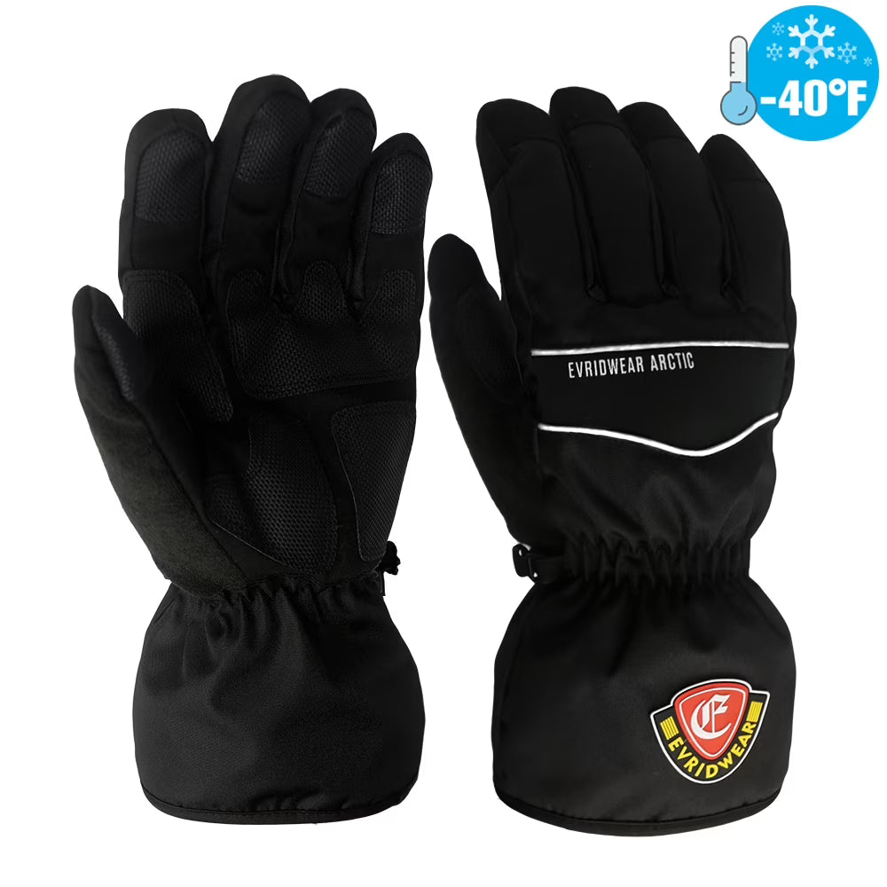 Waterproof Ski Gloves, 3M Thinsulate Winter Gloves (M, Black) W108
