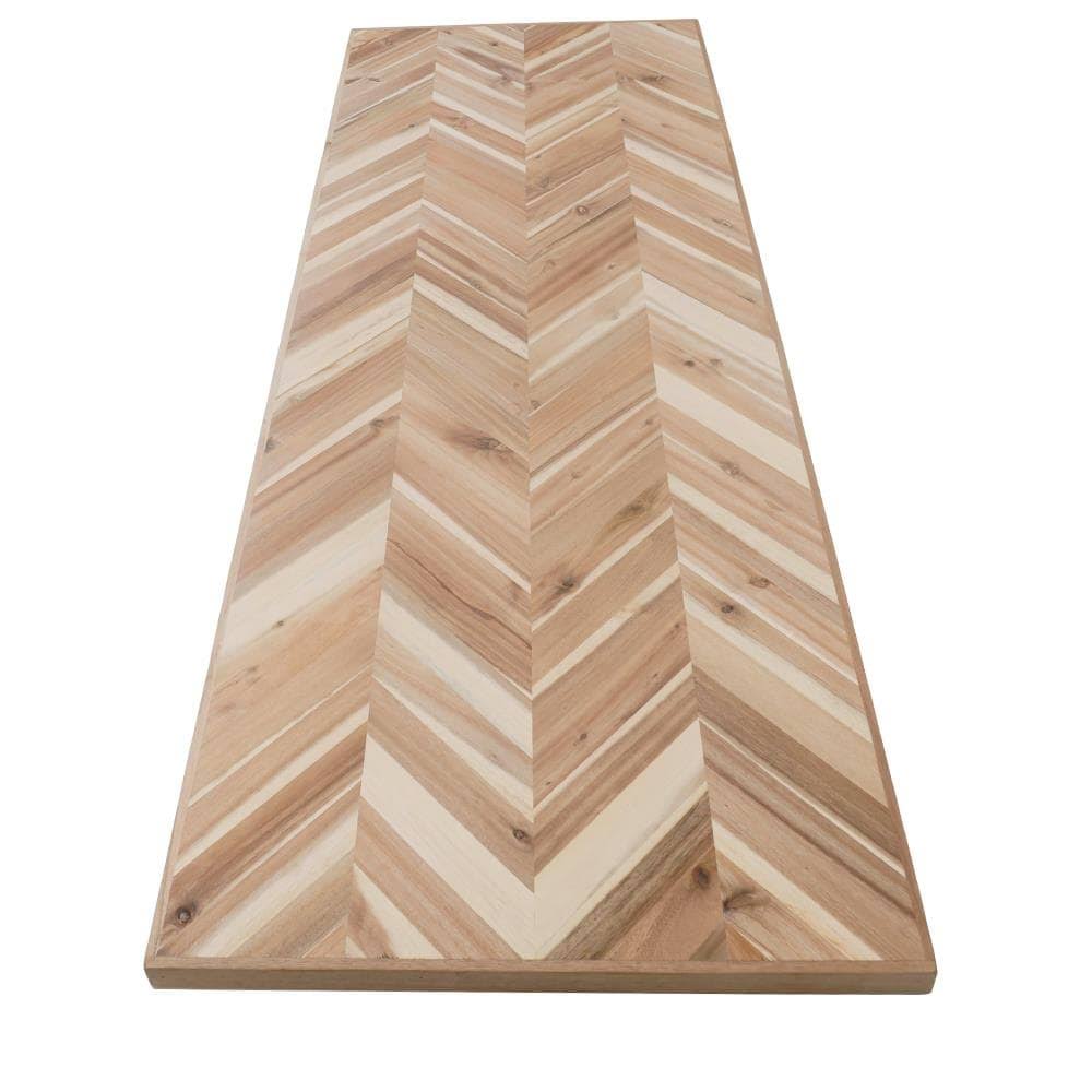 Brown Acacia Butcher Block Kitchen Countertop S981896