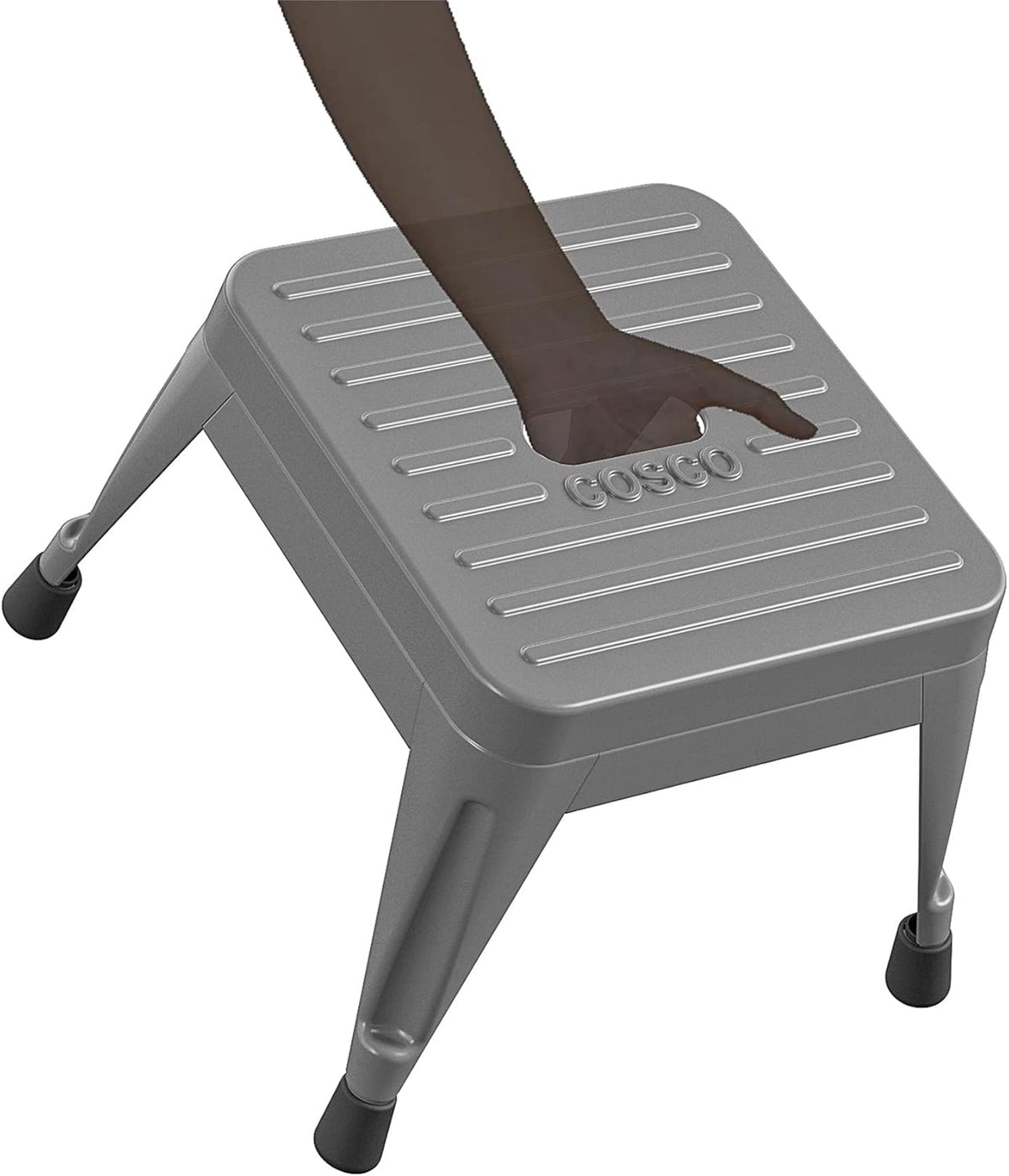 2 Pack Gray Steel Step Stool U6337