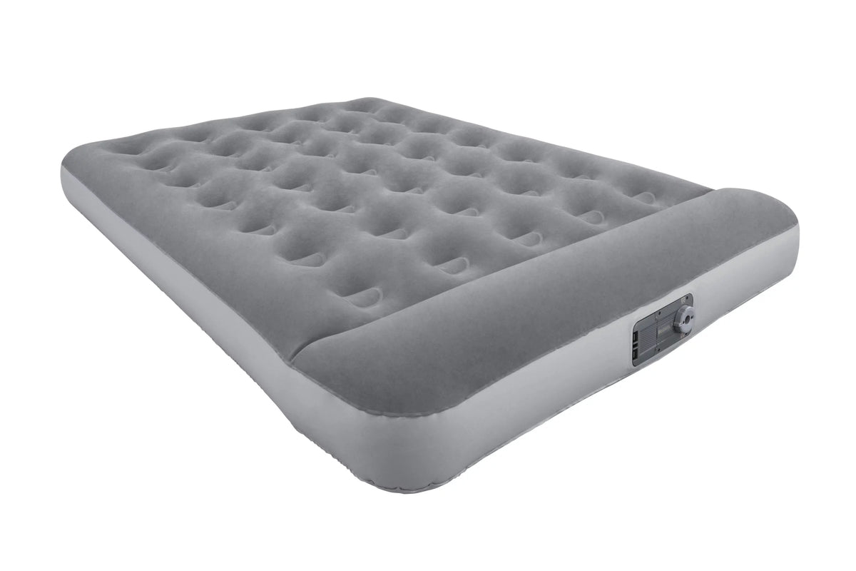 12" Gray Air Mattress with Built-in Pump G109