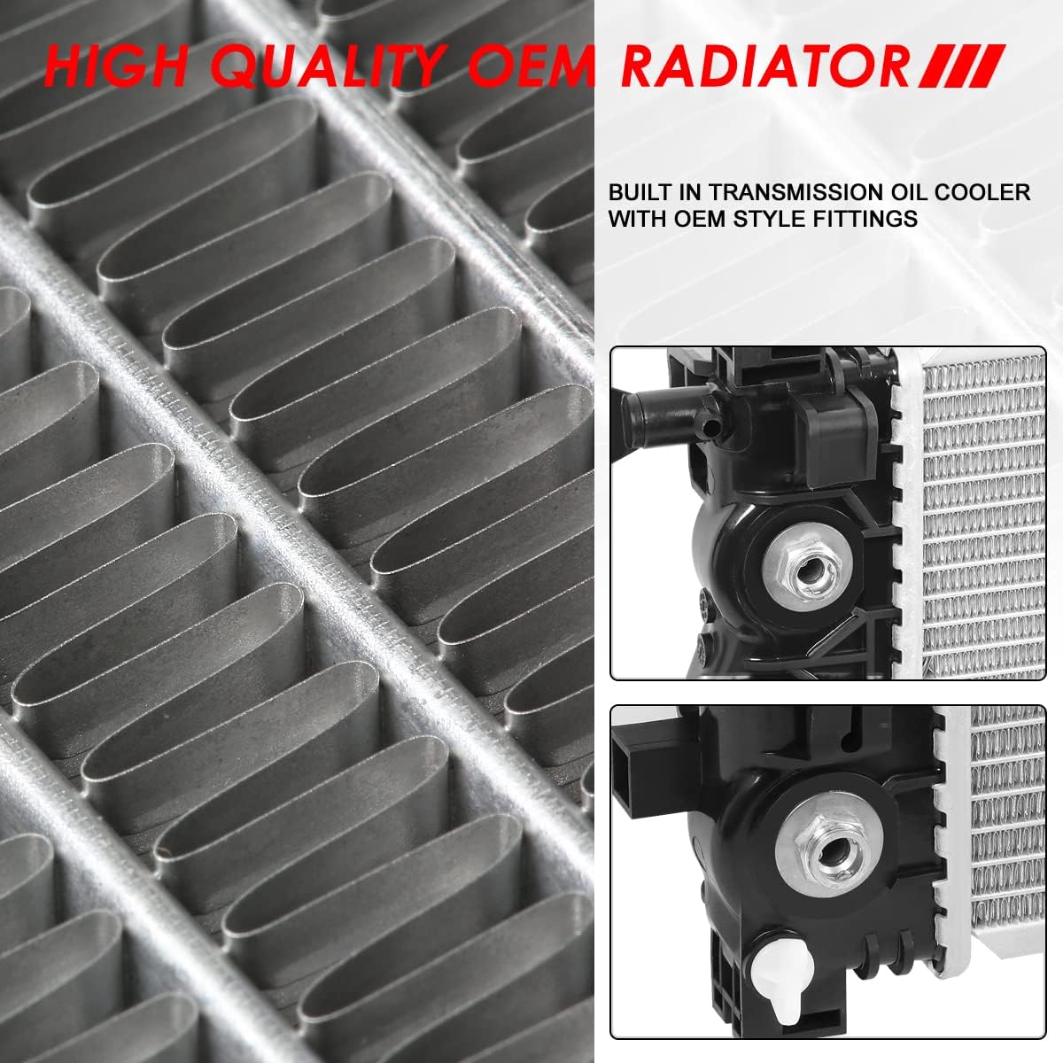 1-Row Cooling Radiator Aluminum Core Pack of 2 R216193