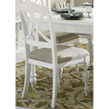Oyster White Slat Back Dining Side Chair E850726