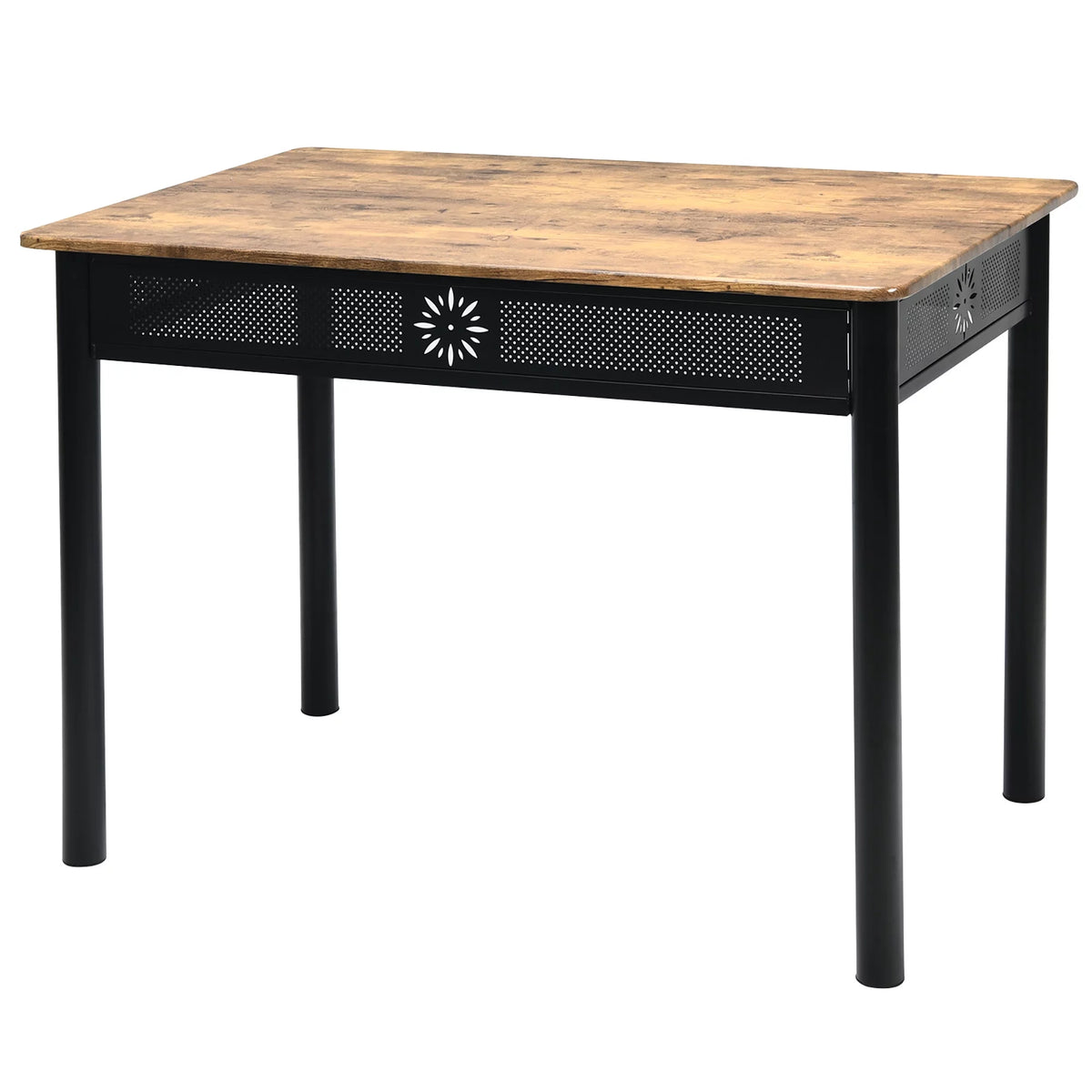 5 Piece Wood Metal Dining Set Y8562