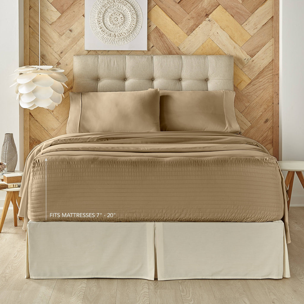 500 Thread Count 4 Piece Bed Sheet Set - Sage - California King A559129