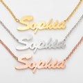 Satin Finish Script Name Necklace C860248