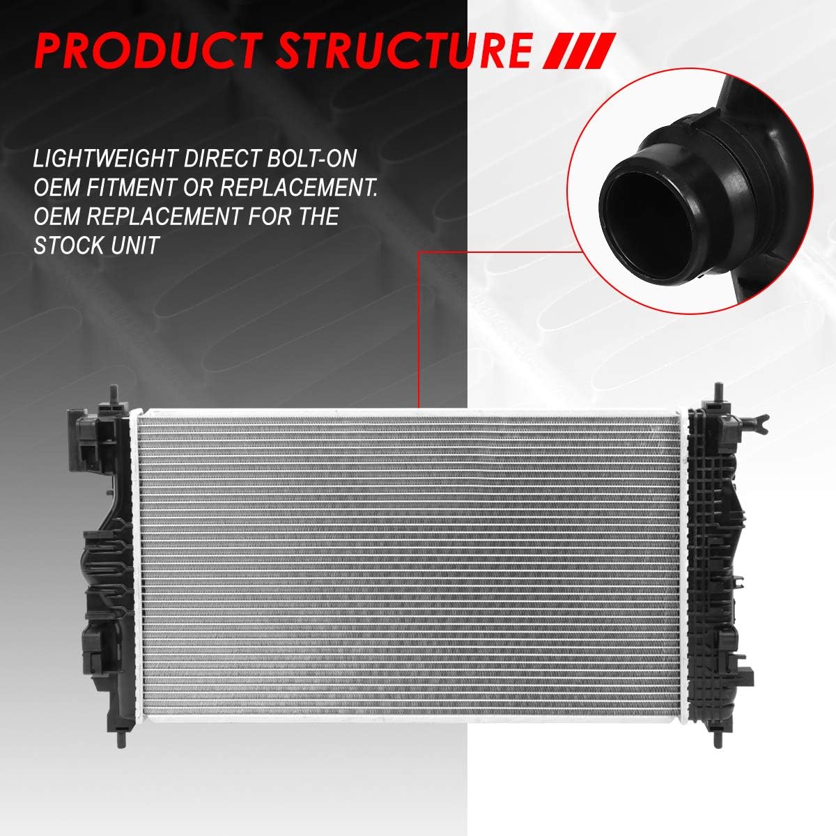 1-Row Cooling Radiator Aluminum Core Pack of 2 R216193