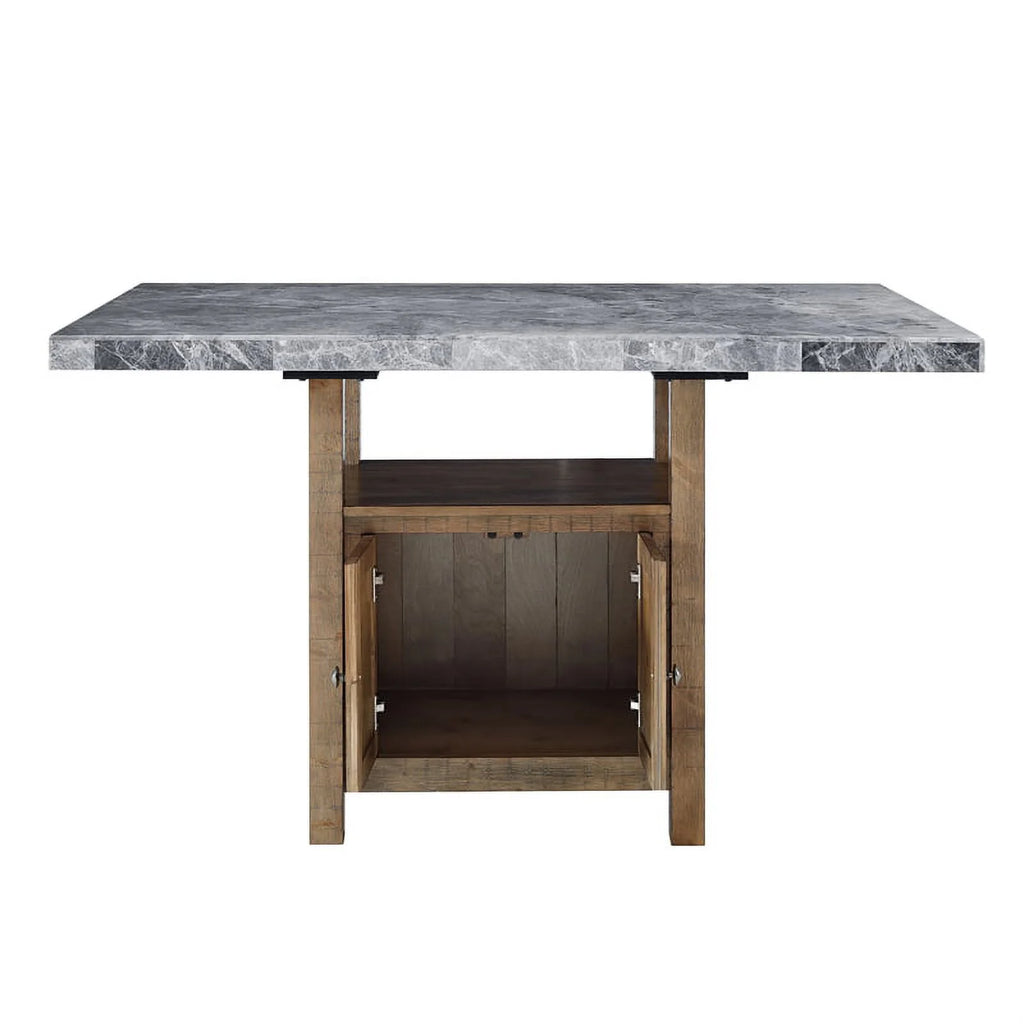 Gray Marble Counter 8-Piece Dining Set C21857