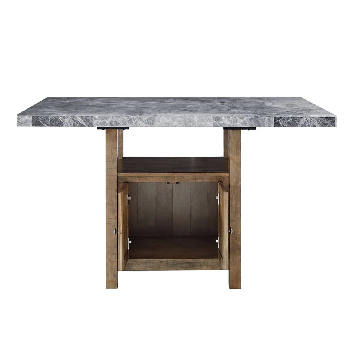 Gray Marble Counter 8-Piece Dining Set C21857