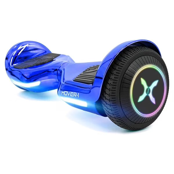 6.5 in LED Wheel Hoverboard, 220 lb Max Weight, Blue M389102