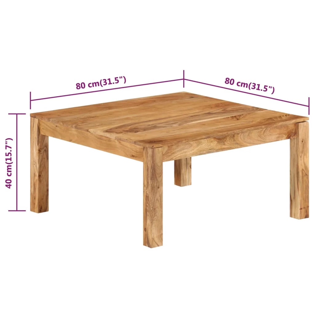 Solid Acacia Wood Coffee Table G2824