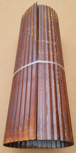 Rustic Corrugated Metal Wainscoting (Rusted - 10 Foot Roll) P47650