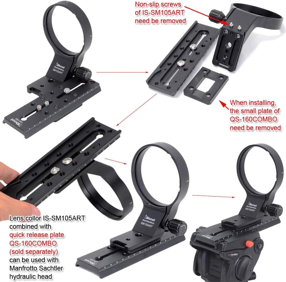 Lens Collar Tripod Mount Ring with Arca Fit Plate U714840