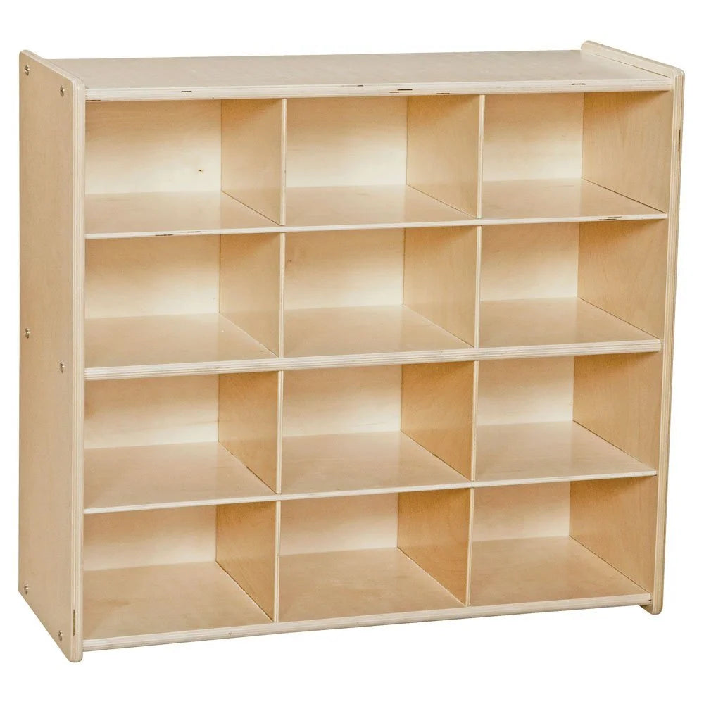 12 Cubbies Birch Plywood Storage Cabinet Q365856