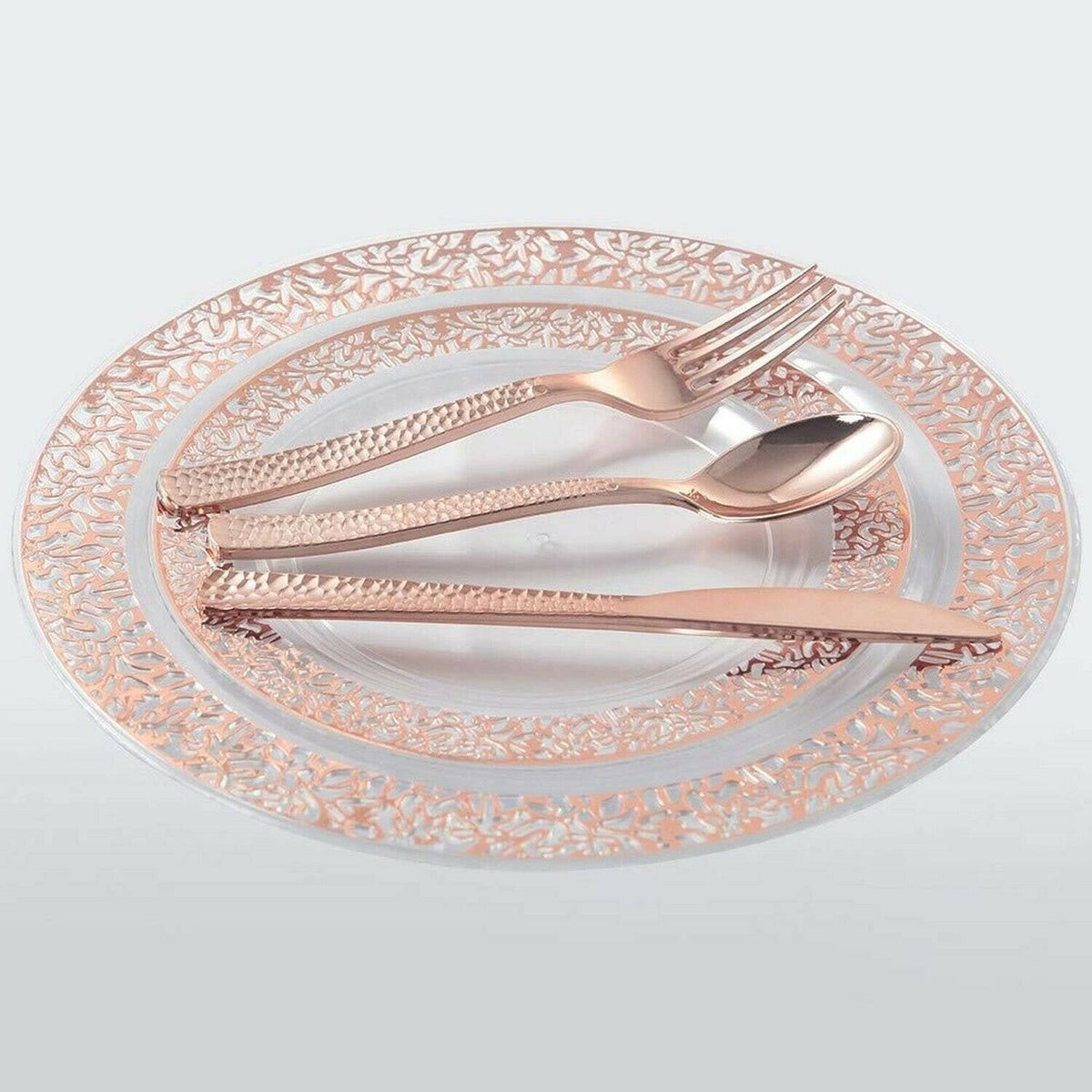 Rose Gold Silverware Disposable Flatware I83795