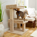 32-in Wooden Cat Tree with Toy V2283