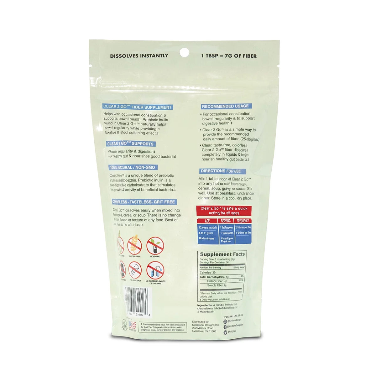 Sugar Free Fiber Supplement 15.8 oz J5289