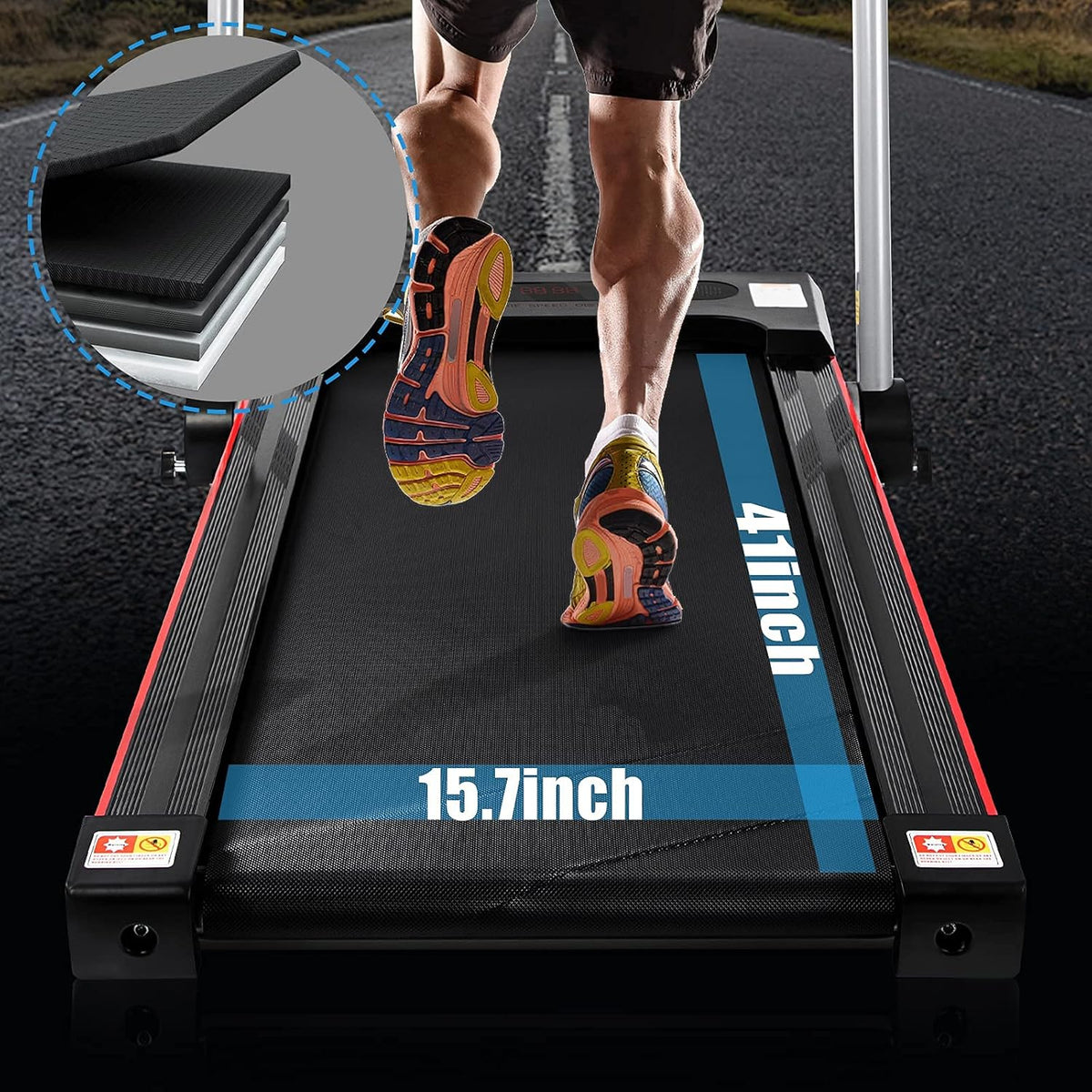 2.25HP Electric Folding Treadmill with LED Display N9214
