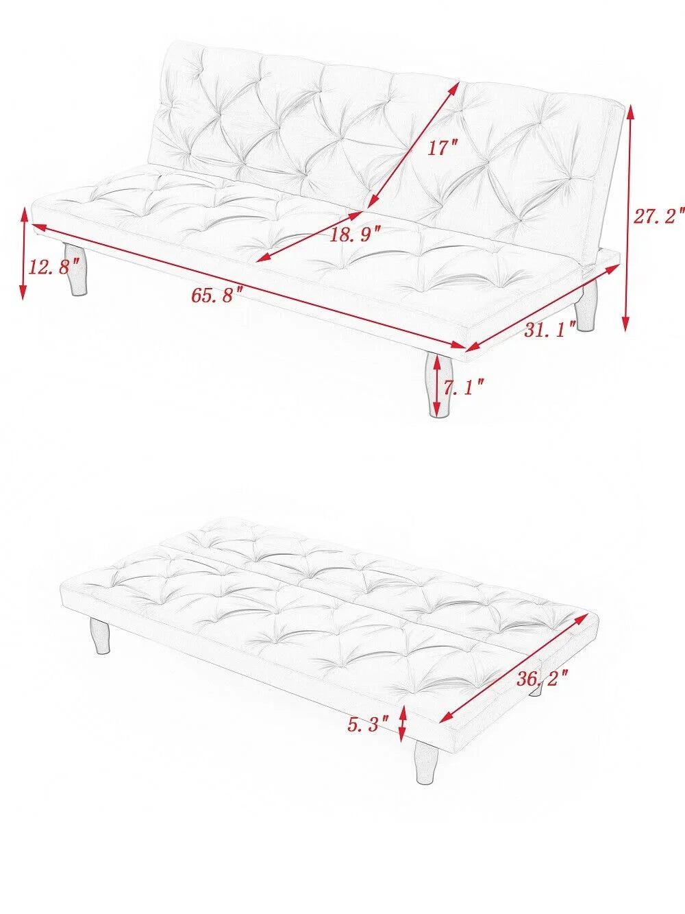 Green Velvet Sofa Bed Q274