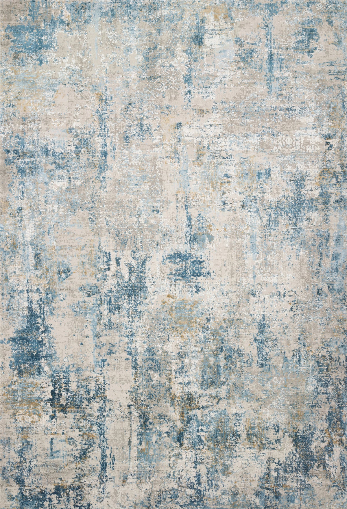Grey Blue Rug 7'10 x 10'10 O249367