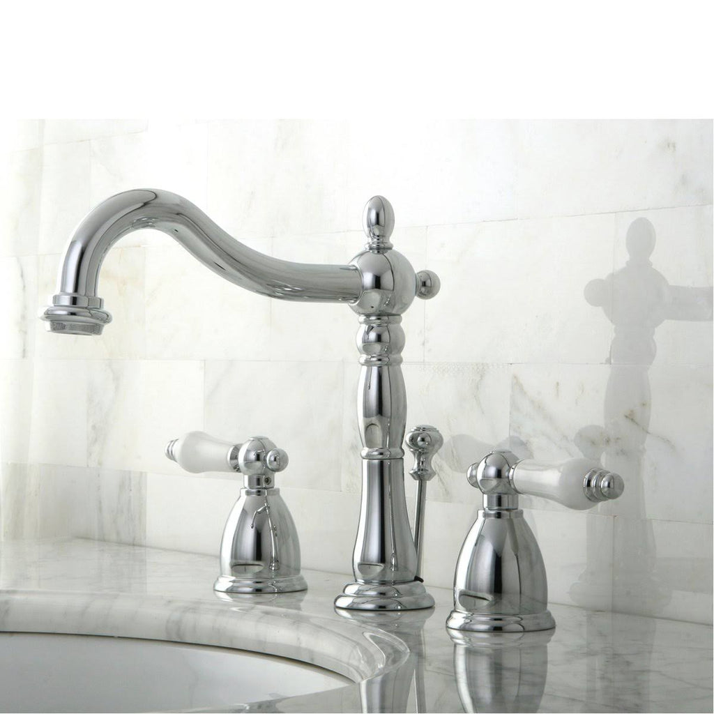 Antique Brass Widespread Bathroom Faucet E252913