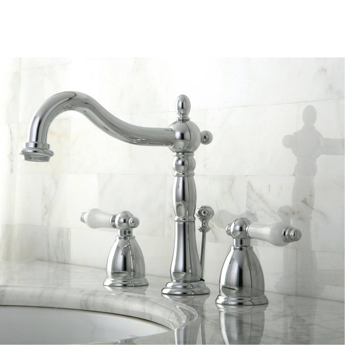 Antique Brass Widespread Bathroom Faucet E252913