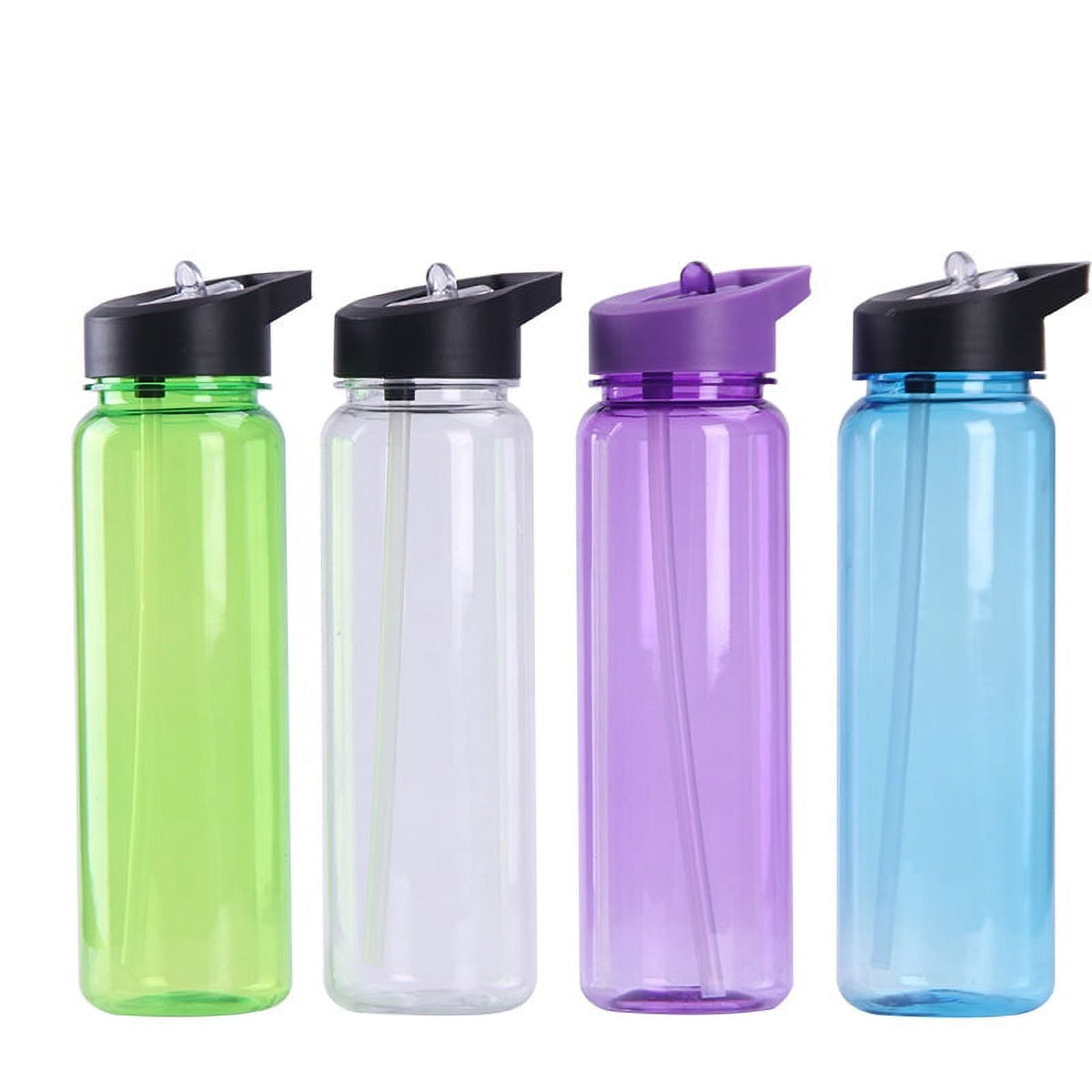 2 Pack Clear 27 oz Plastic Sports Bottle I6203