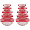 20-Piece Glass Food Storage Bowl and Lids Set E541