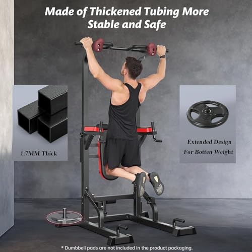 Power Tower Dip Station Pull Up Bar with Supine Board O561