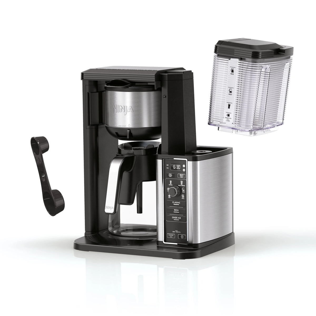 Single Serve Coffee Maker with Glass Carafe P92046
