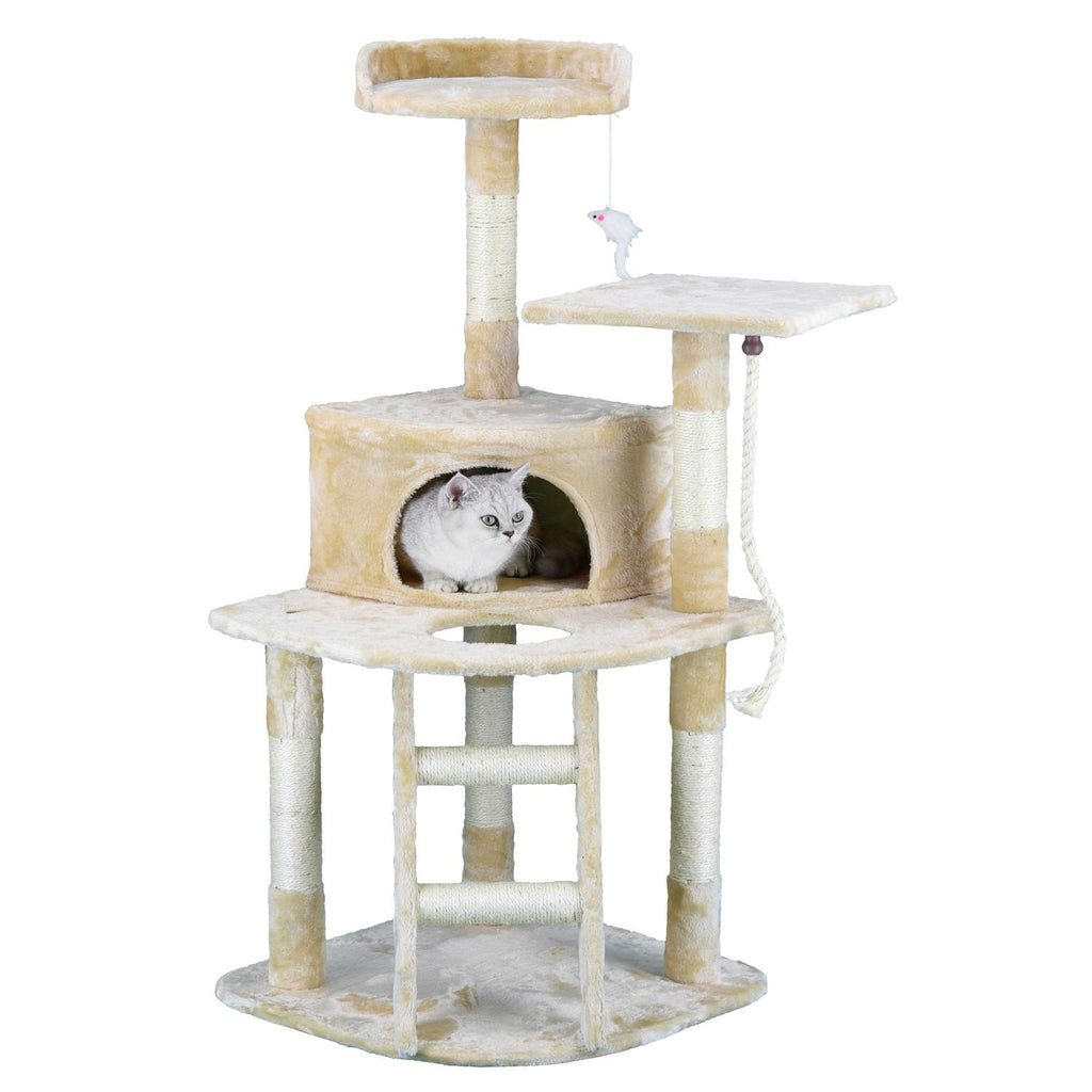 49 in. Cat Tree Condo with Sisal Covered Posts D8300