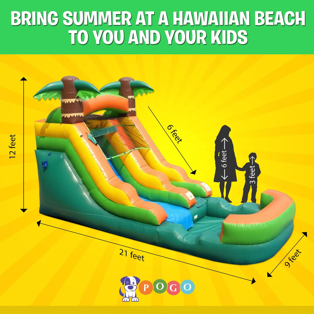 Pink Unicorn Inflatable Water Slide F933
