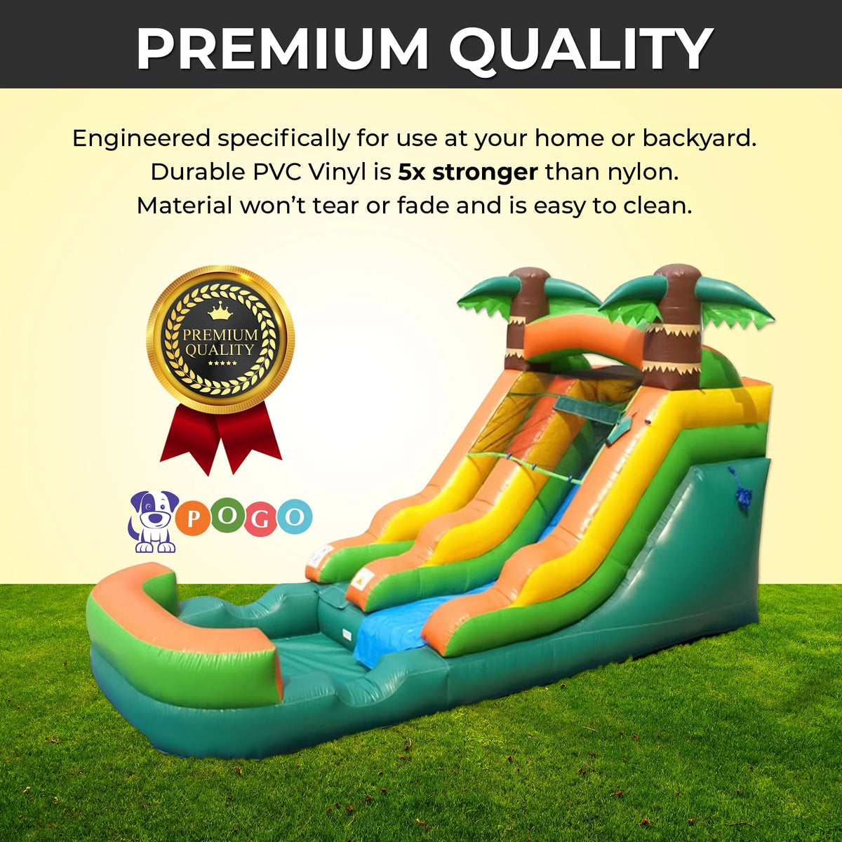 Pink Unicorn Inflatable Water Slide F933