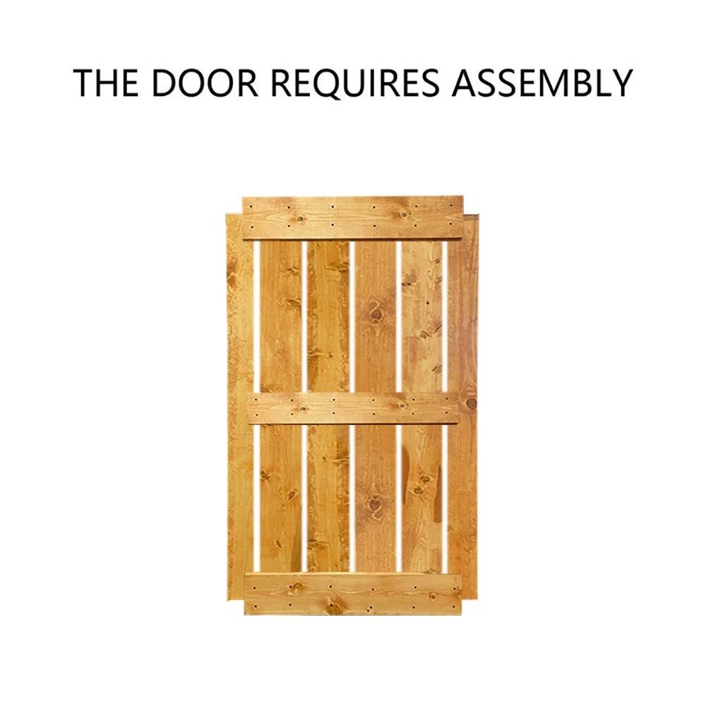 Charcoal Black Double Barn Door with Hardware Kit H329789